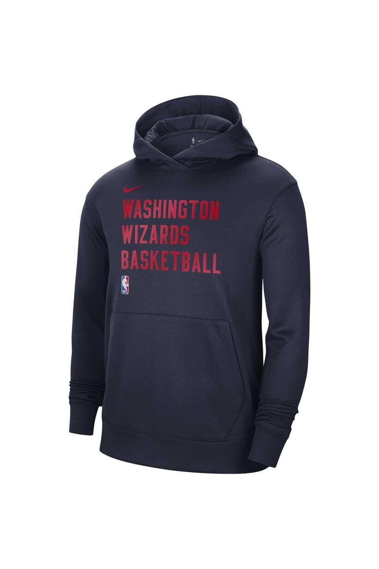 Unisex Nike Navy Washington Wizards 2023/24 Performance Spotlight On-Court Practice Pullover Hoodie, Alternate, color, Navy