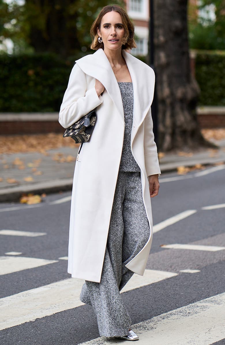 River Island Belted Longline Coat, Alternate, color,