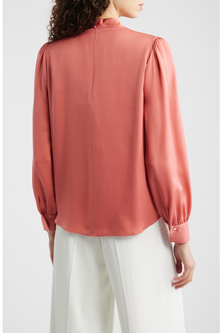 The Valentine Stretch Silk Top, Alternate, color, DRAGON FRUIT