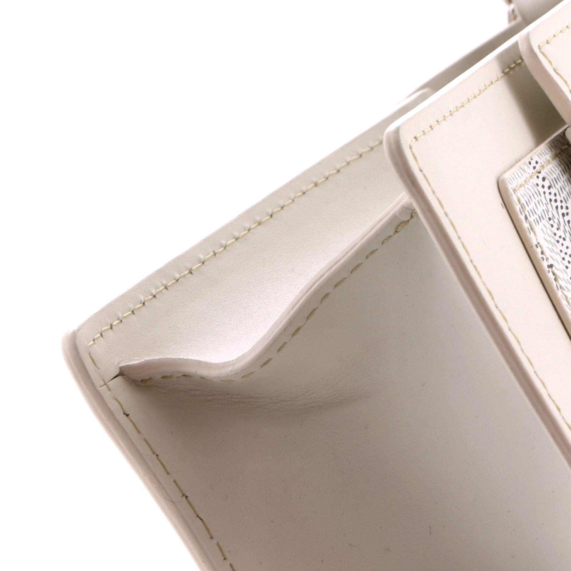 Duchesse Marie-Caroline Bag Coated Canvas Small, Alternate, color, White