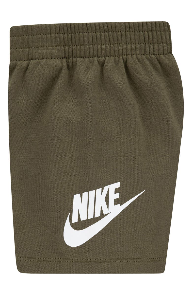 Nike Club Logo T-Shirt & Shorts Set, Alternate, color, Medium Olive