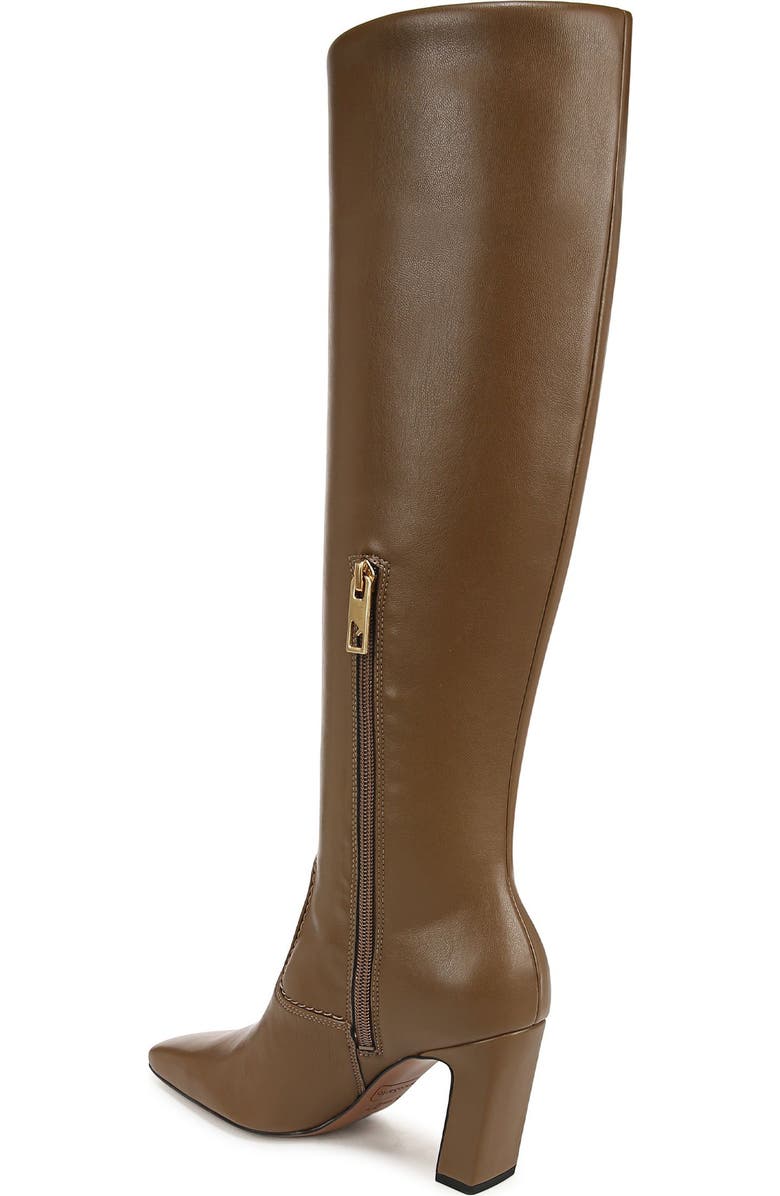 Franco Sarto Bowman Snakeskin Embossed Knee High Boot, Alternate, color, Brown