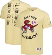 Mitchell & Ness Men's Mitchell & Ness Vince Carter Cream Toronto Raptors Premium T-Shirt