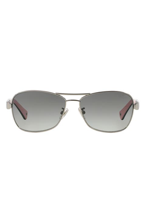 Caroline 56mm Gradient Aviator Sunglasses