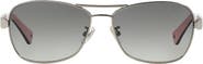 COACH Caroline 56mm Gradient Aviator Sunglasses