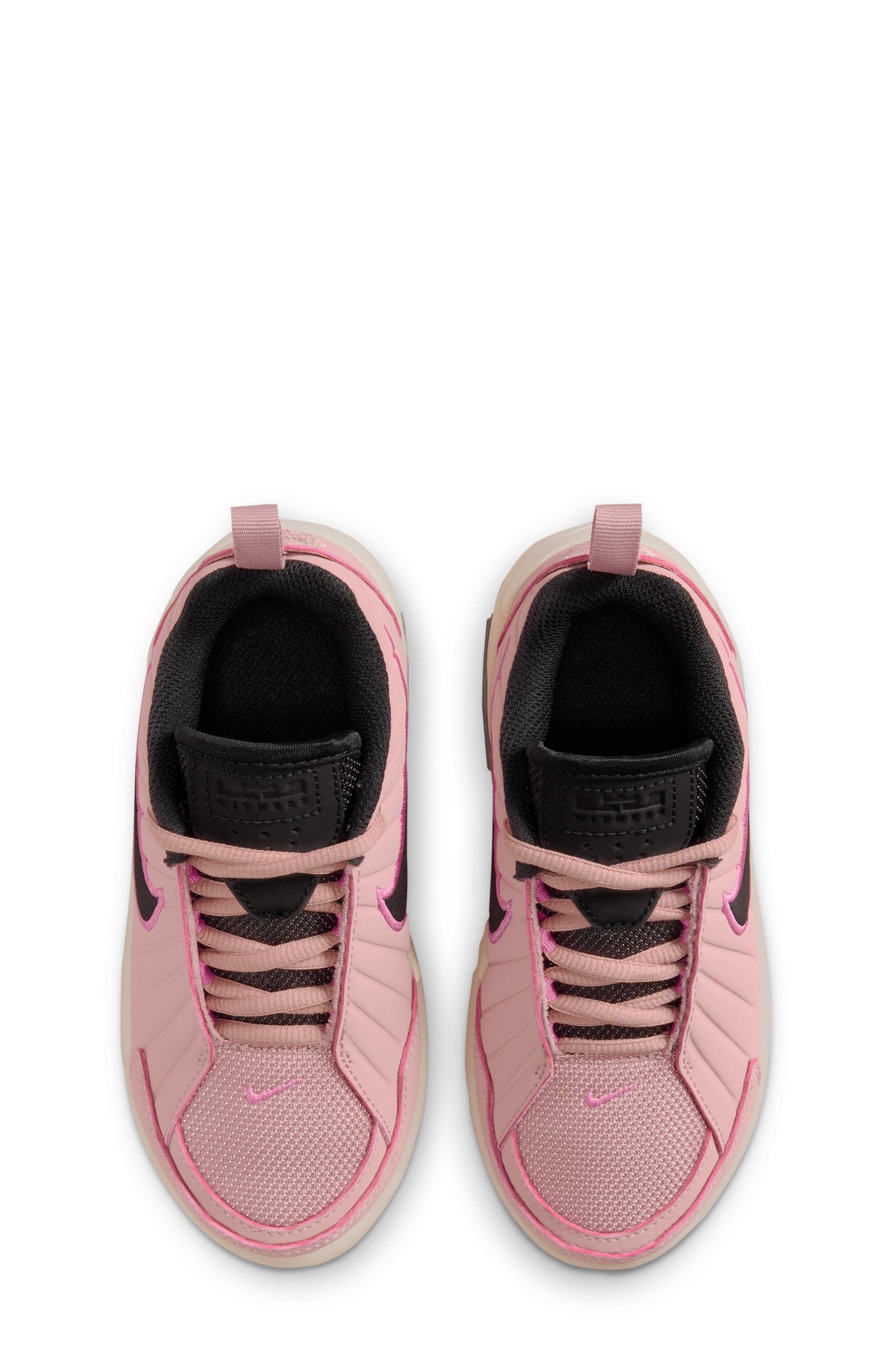 Nike Kids' LeBron Witness 9 Basketball Shoe, Alternate, color, 600 Parpin/Irngry