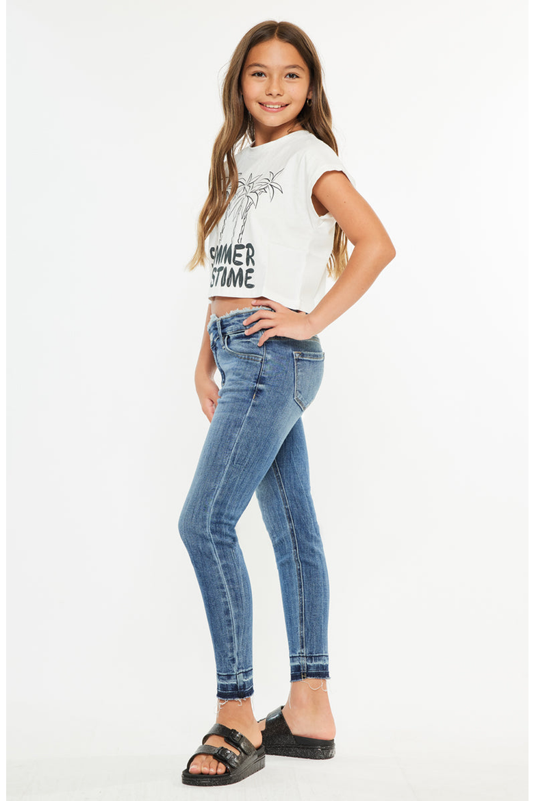 Pomey High Rise Ankle Skinny Jeans, Alternate, color, Medium Wash