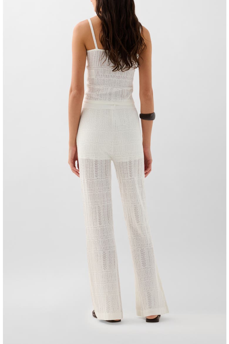 Pointelle White Pant, Alternate, color, White