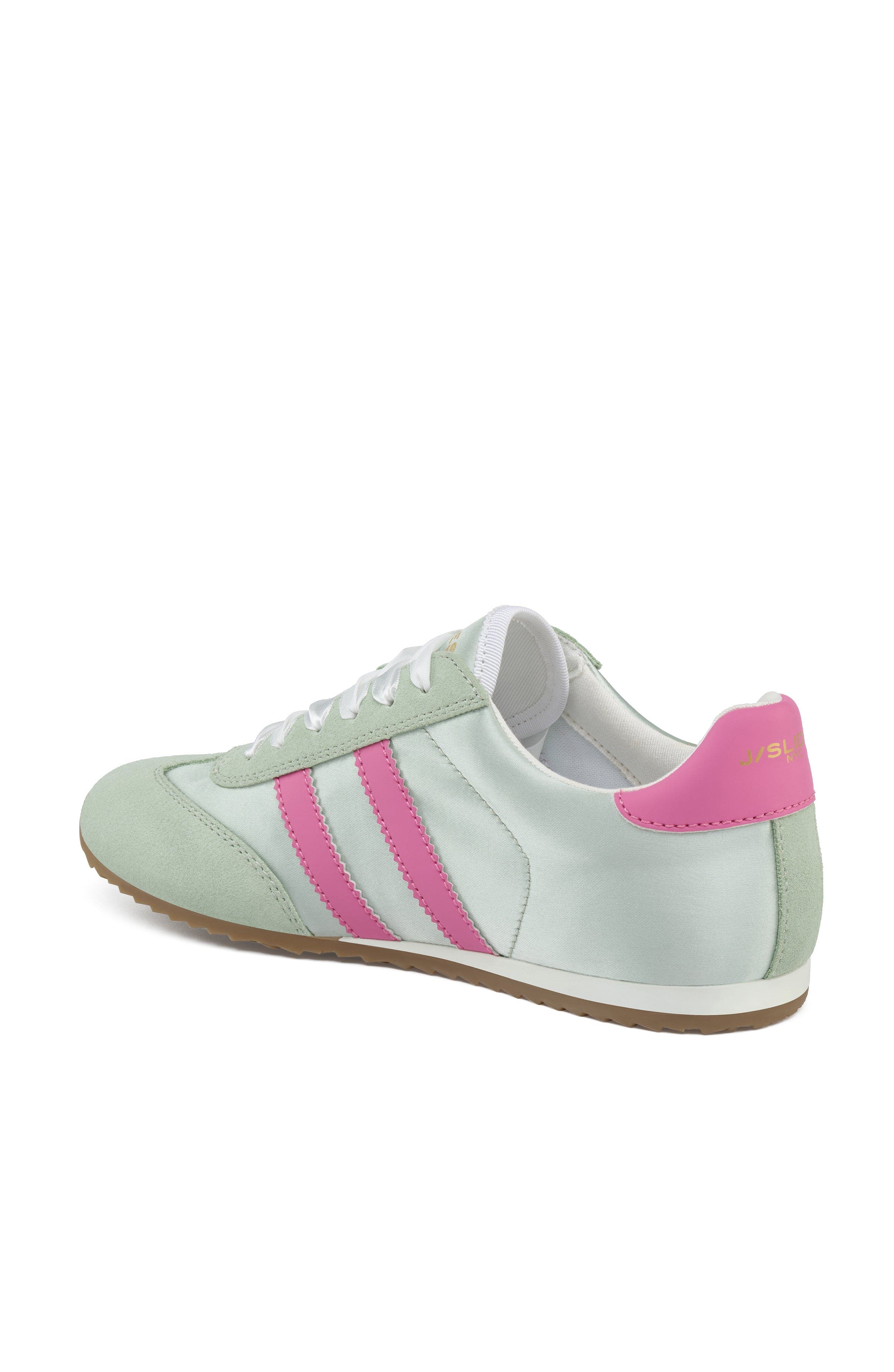 Peggy Shearling Sneaker, Alternate, color, Mint Green Pink