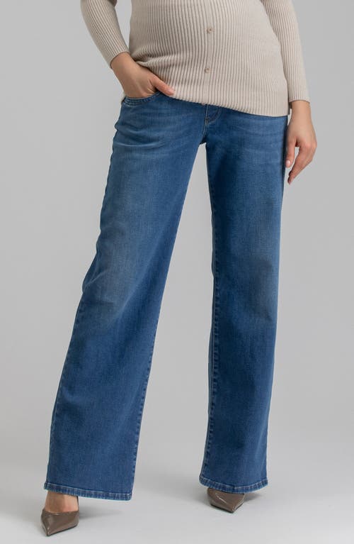 Pietro Brunelli Maternity Relaxed Fit Maternity Jeans In Blue