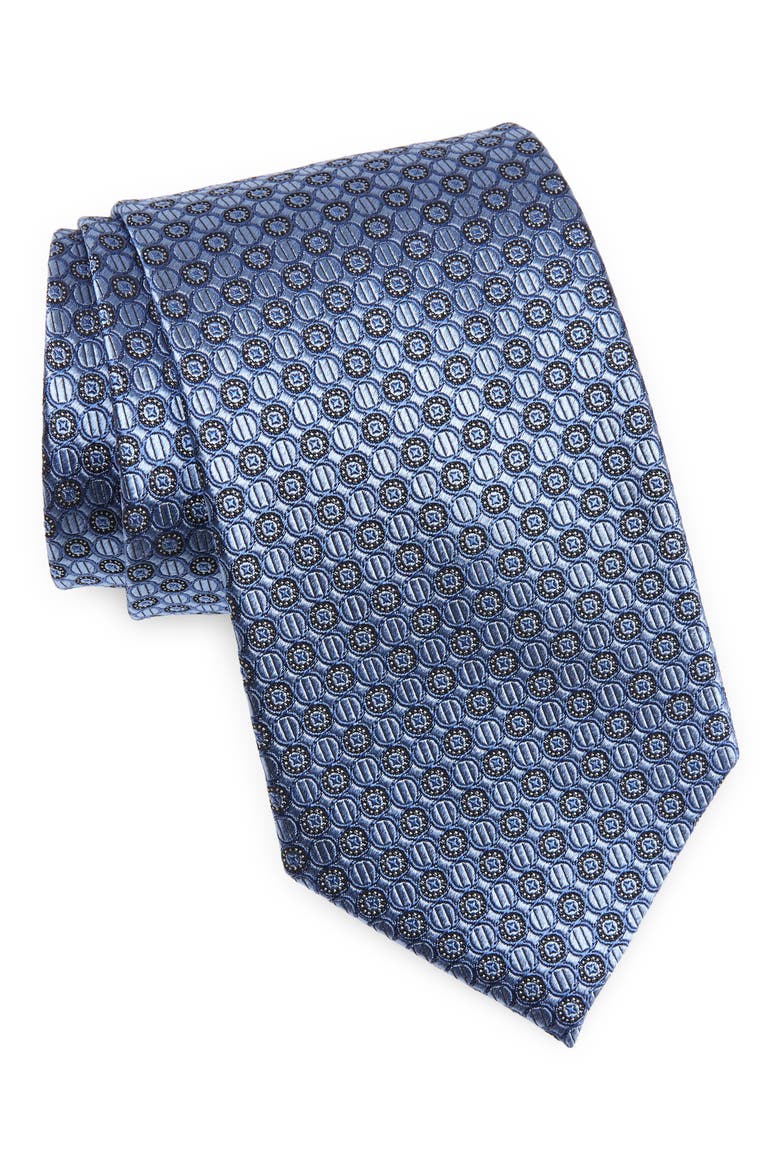 Neat Silk X-Long Tie, Main, color, LIGHT BLUE