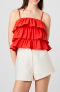French Connection Aimee Ruffle Cotton Camisole