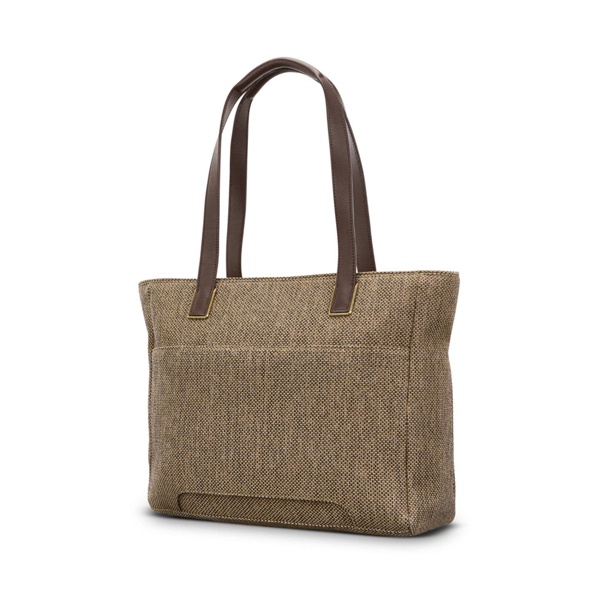 Tweed Carryall Tote, Alternate, color, Tweed/Natural Leather