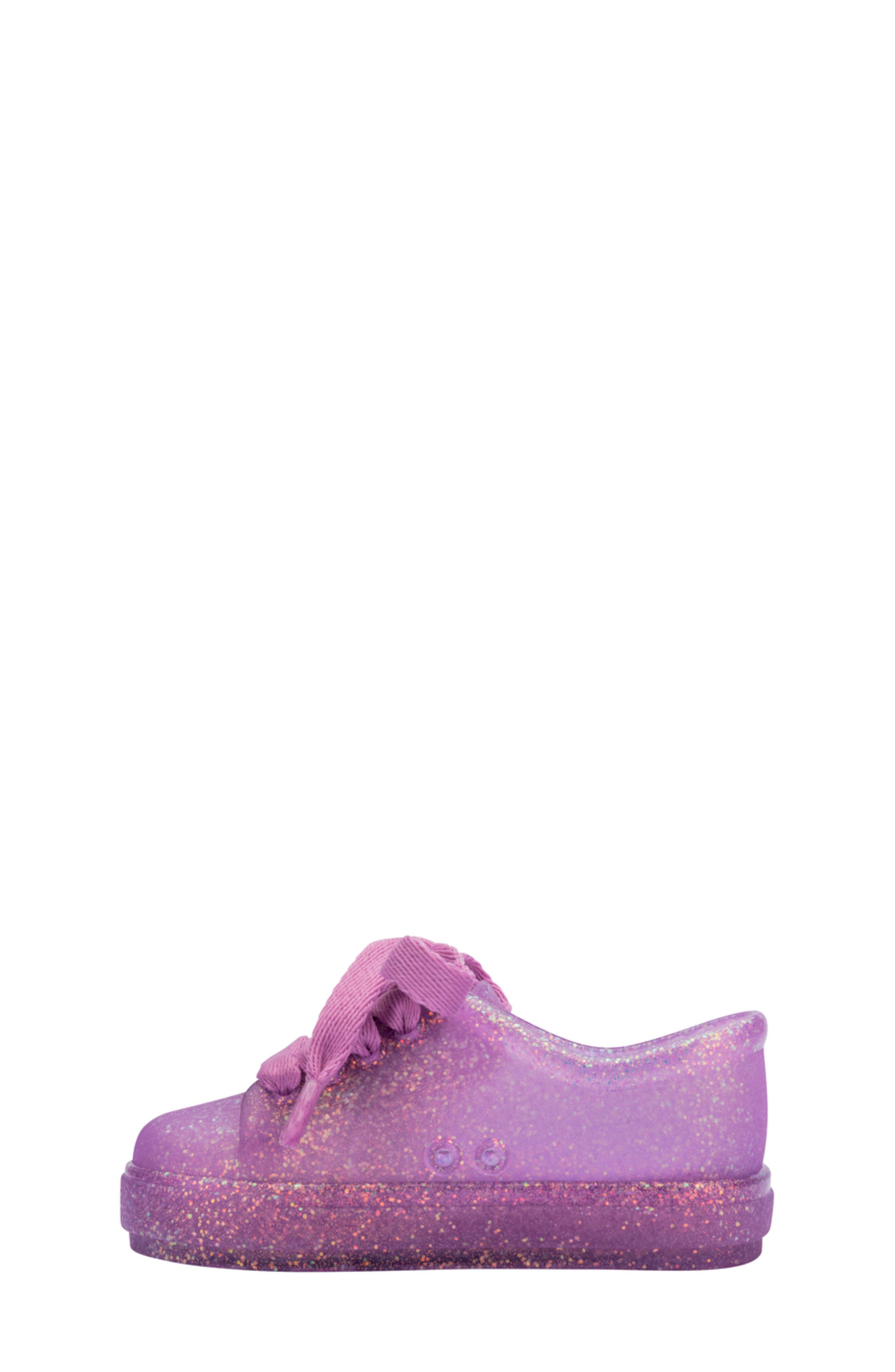 Mini Melissa Kids' Hip Sneaker, Alternate, color, Glitter Lilac