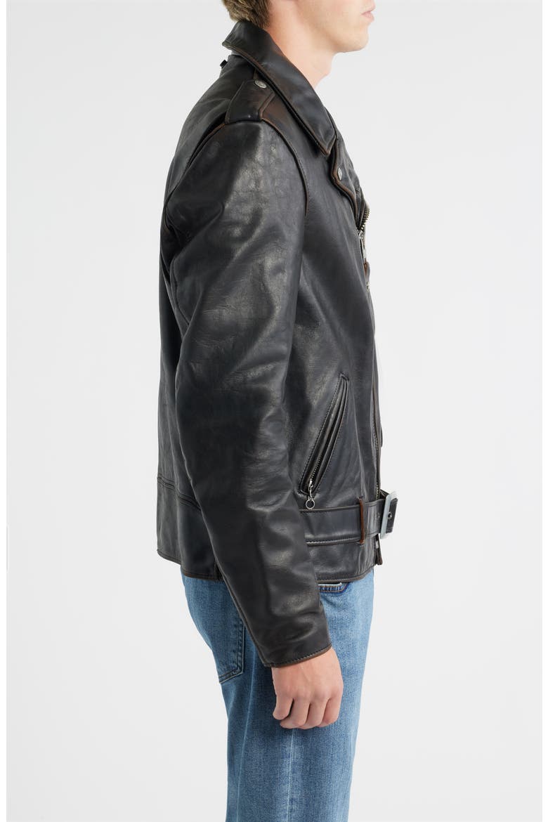 Perfecto Leather Jacket, Alternate, color, BLACK