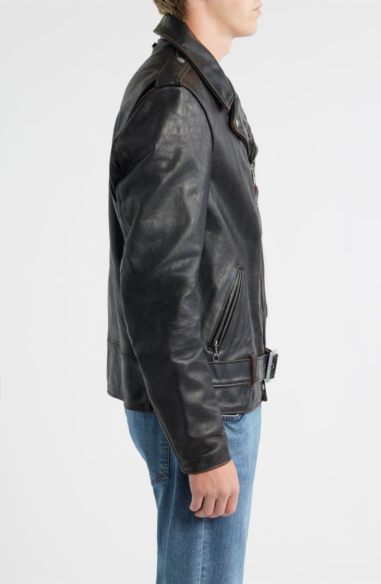 Schott NYC Perfecto Leather Jacket, Alternate, color, Black