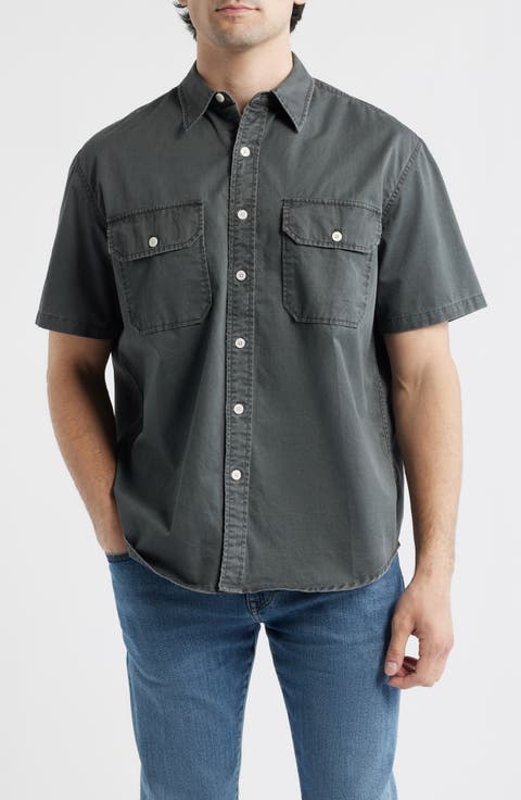 Blueprint Short Sleeve Button-Up Work Shirt