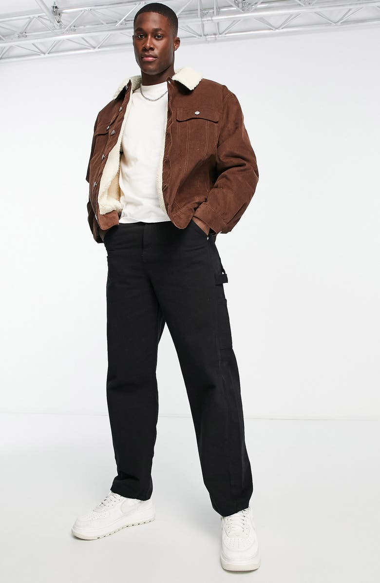 ASOS DESIGN Oversize Corduroy Western Jacket, Alternate, color,
