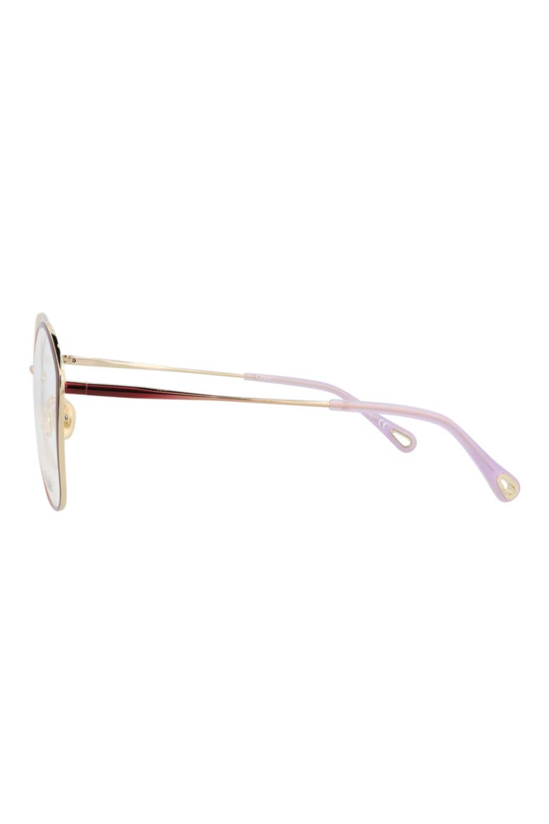 57mm Square Optical Glasses, Alternate, color, BURGUNDY BURGUNDY TRANSPARENT