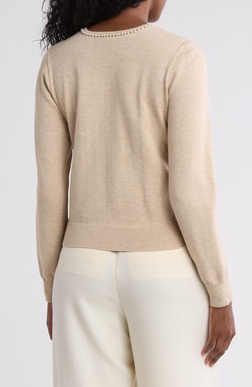 By Design Laurel Cardigan In Oatmeal Heather