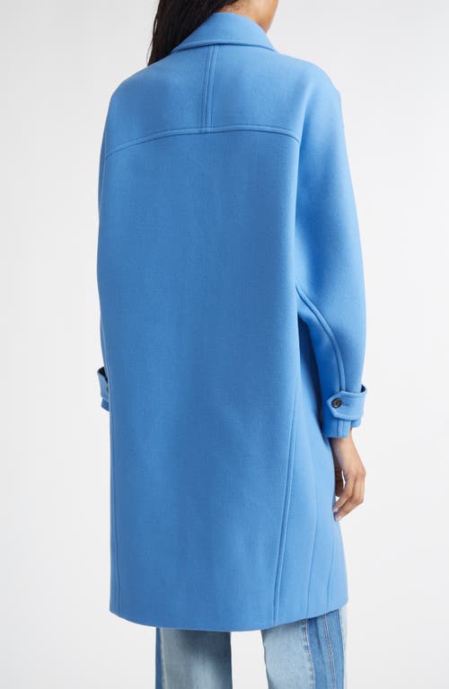Veronica Beard Laurent Wool Blend Dickey Coat In Blue