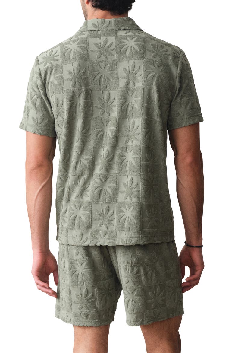 Rico Terry Short Sleeve Button-Up Resort Shirt, Alternate, color, SEA SPRAY