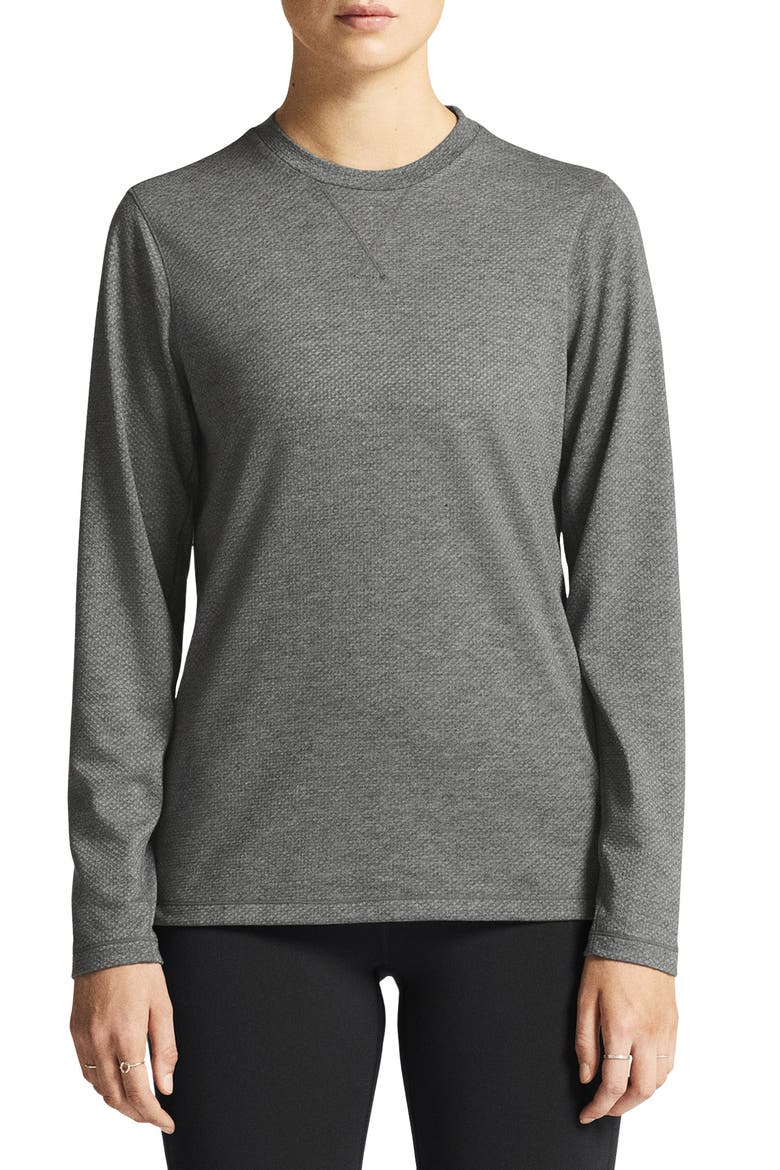 Thermal T-Shirt, Main, color, DARK GREY MELANGE