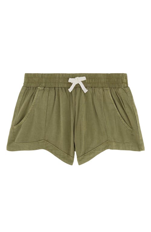 Shop Billabong Kids' Mad For You Drawstring Shorts In Avocado