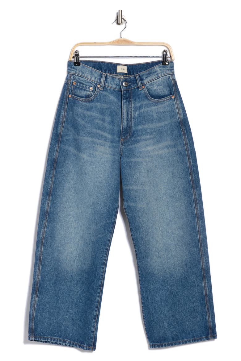 Taylor High Waist Ankle Relaxed Barrel Jeans, Main, color, ENDLESS SEA