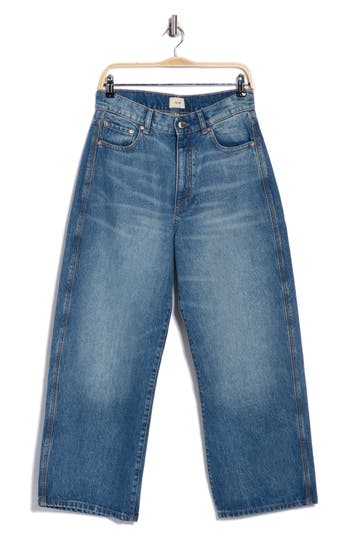 Dl1961 Taylor High Waist Ankle Relaxed Barrel Jeans In Blue