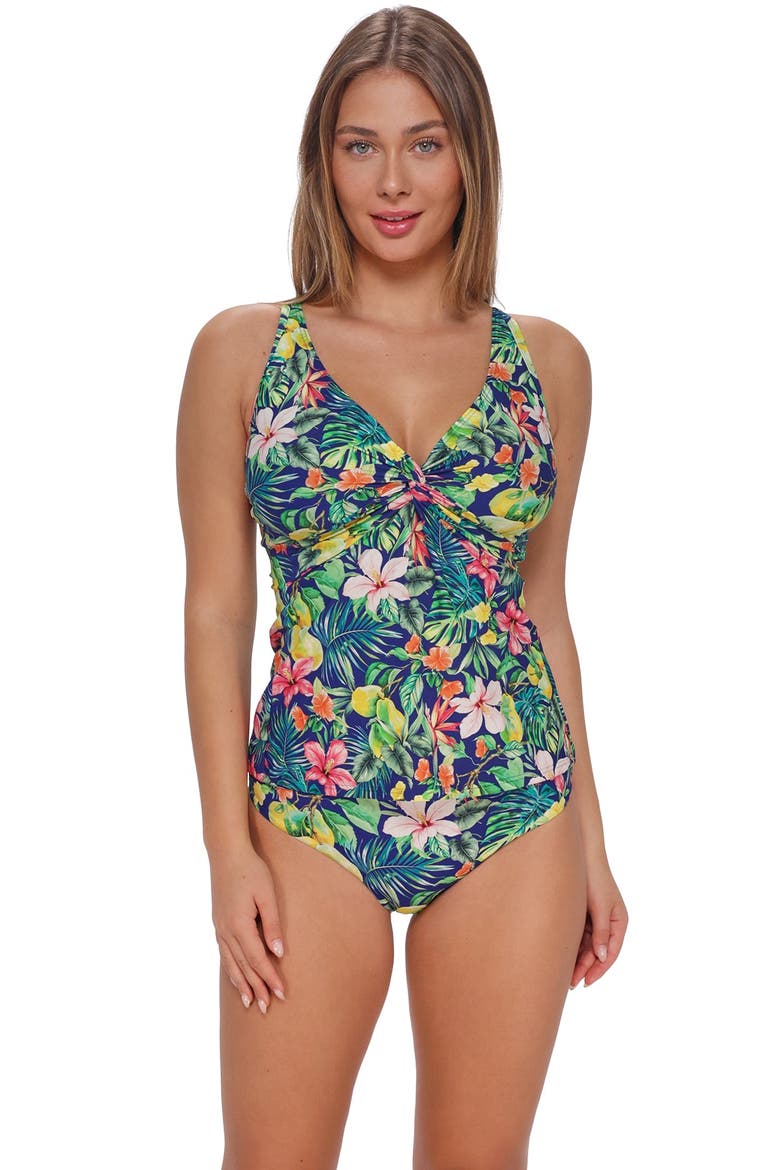 Forever Tankini Swimsuit Top - D Cup, Main, color, SEASIDE HARVEST