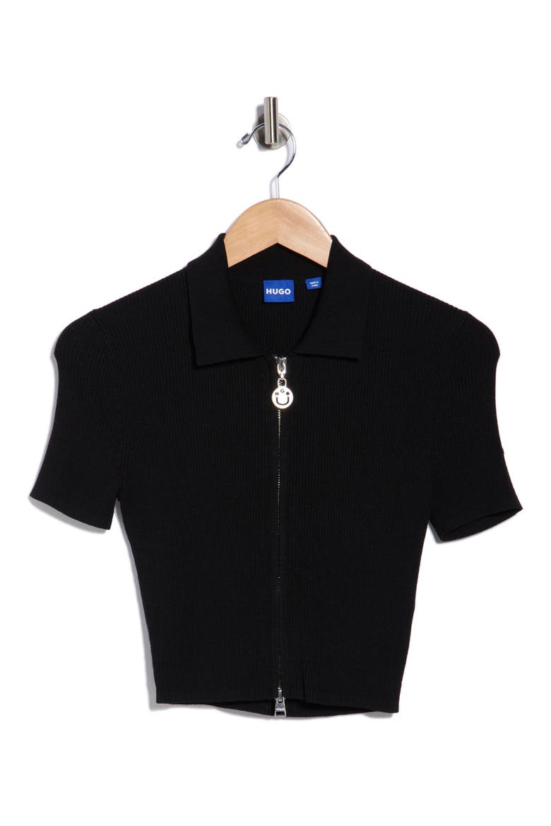 Sholer Knit Top, Alternate, color, BLACK
