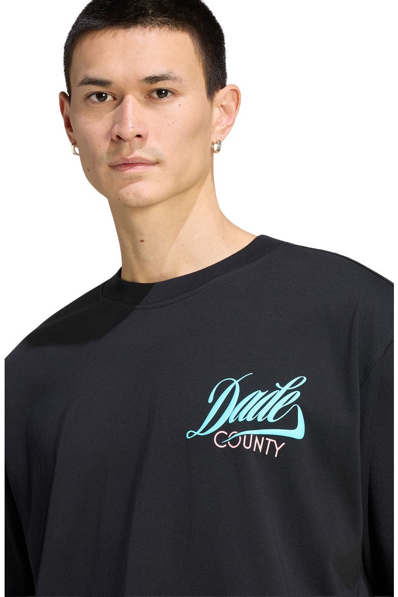 Miami-Dade County Cotton Graphic T-Shirt, Alternate, color, BLACK/ PULA