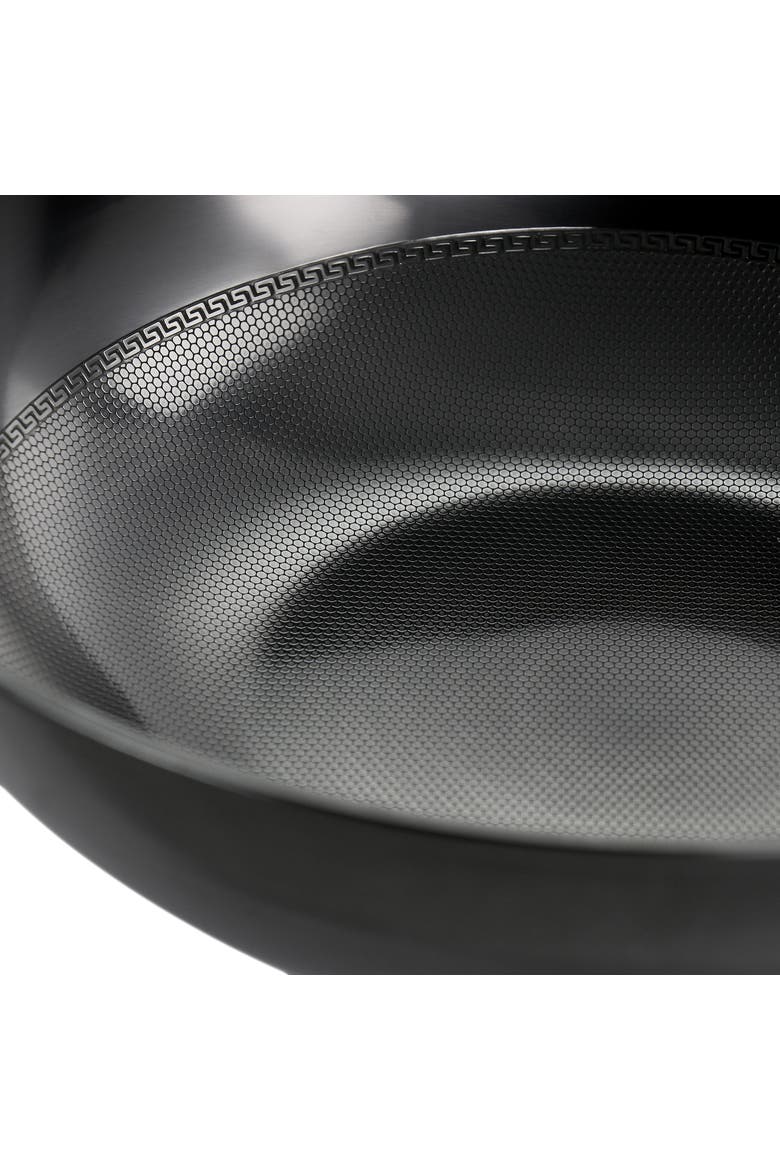Debossed 13 Inch Heavy Gauge Carbon Steel Wok, Alternate, color, Black