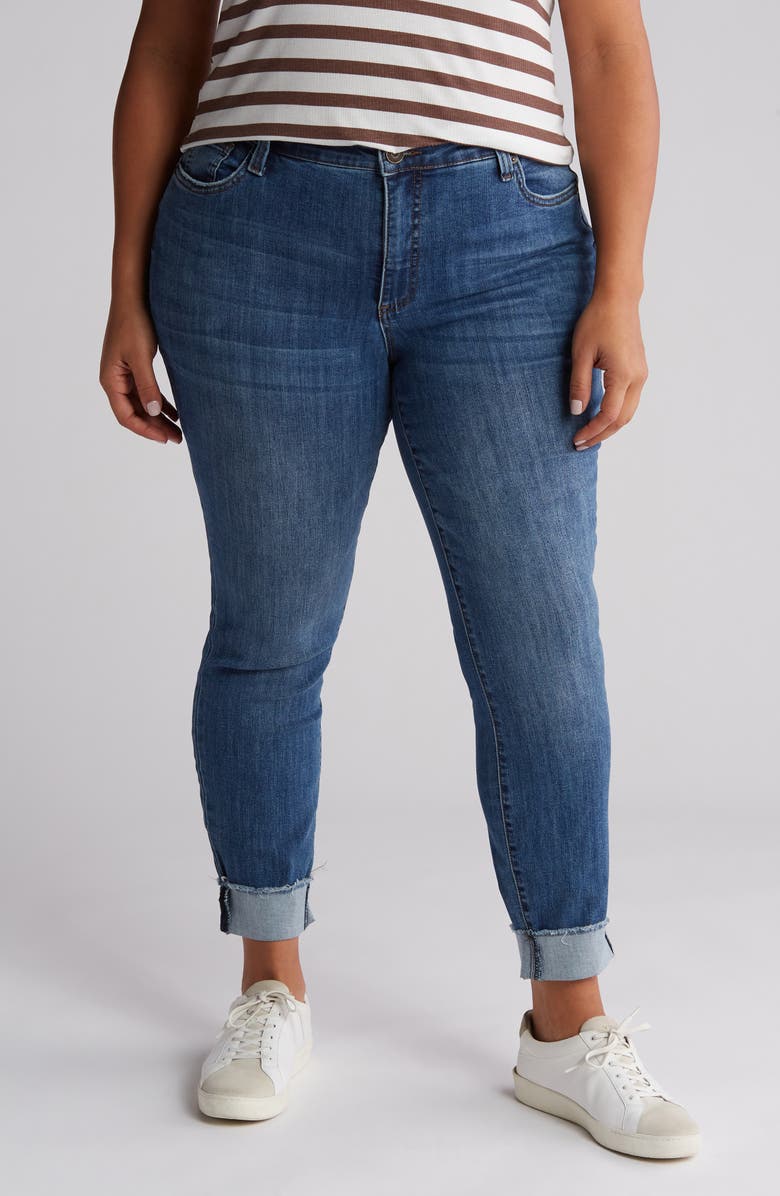 KUT from the Kloth Asher Ankle Straight Leg Jeans, Main, color, Gaura