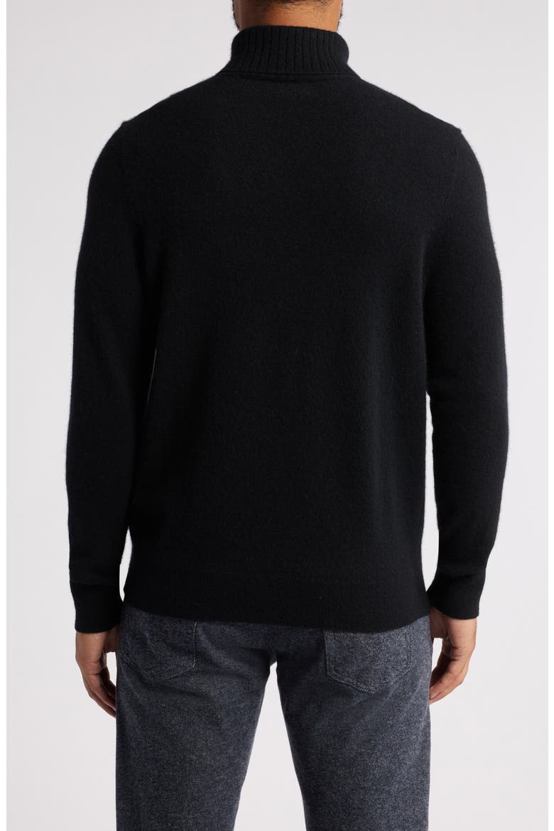 Cashmere Turtleneck Sweater, Alternate, color, BLACK CAVIAR