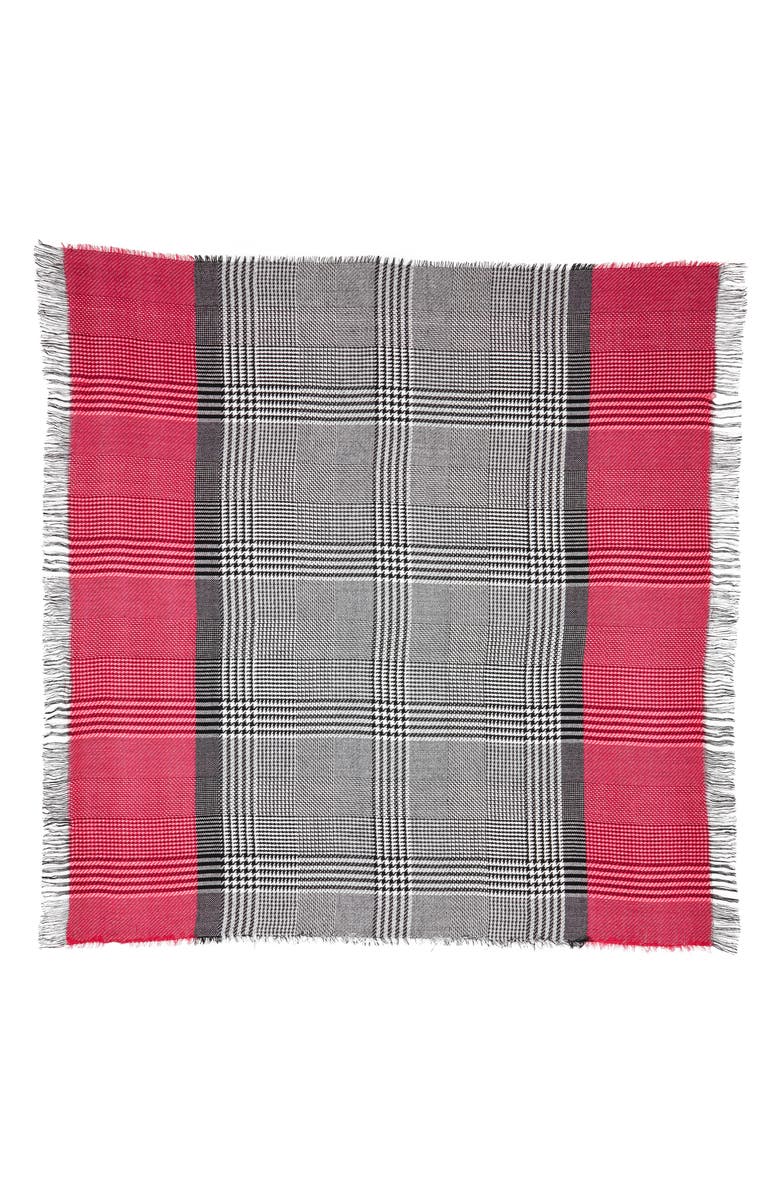BP. Pop Tweed Scarf, Alternate, color, Black/ Pink