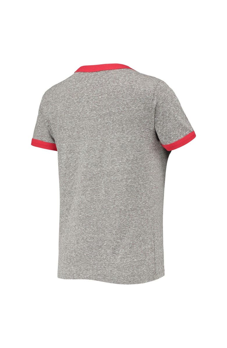 Under Armour Women's Under Armour Heathered Gray Cincinnati Bearcats Siro Slub Tri-Blend Ringer T-Shirt, Alternate, color, Heather Gray