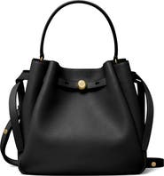 Tory Burch Romy Pebble Leather Bucket Bag