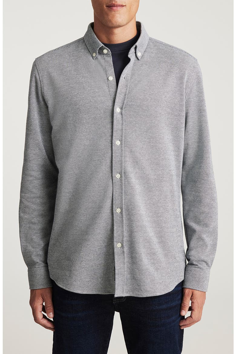 Total Cotton Blend Button-Up Shirt, Main, color, TOTAL ECLIPSE