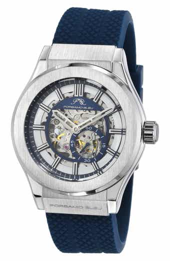 PORSAMO BLEU Cruz Silicone Automatic Watch, 45mm