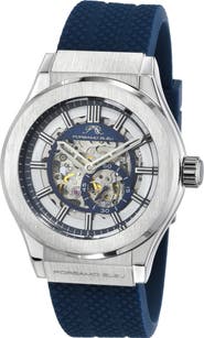 PORSAMO BLEU Cruz Silicone Automatic Watch, 45mm
