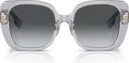 Burberry 54mm Square Polarized Sunglasses