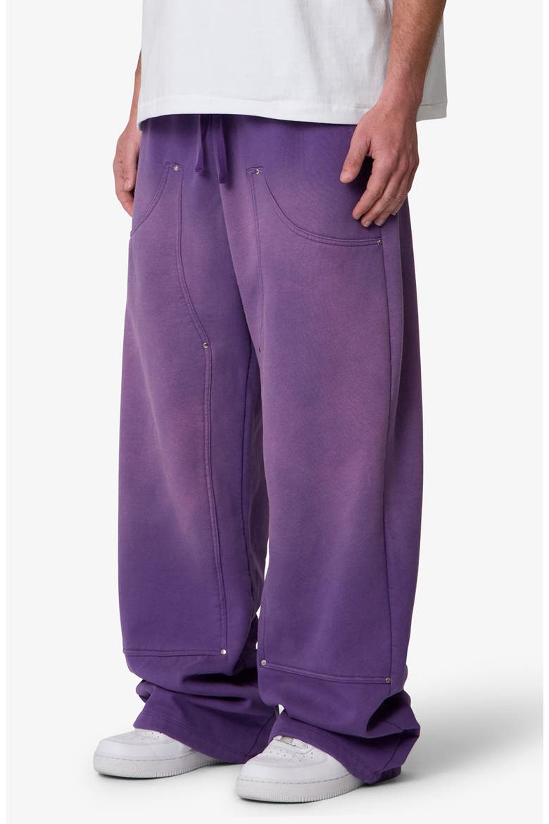 West Baggy Fit Double Knee Sweatpants, Alternate, color, PURPLE