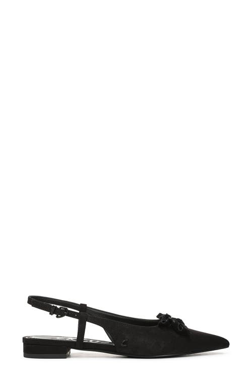 Circus Ny By Sam Edelman Delanie Pointed Toe Slingback Flat In Black