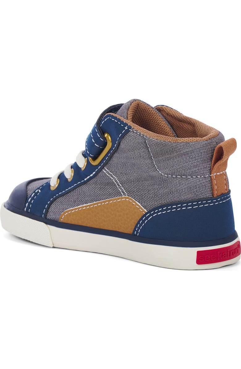 See Kai Run Kids' Dayton High Top Sneaker, Alternate, color, Gray Denim