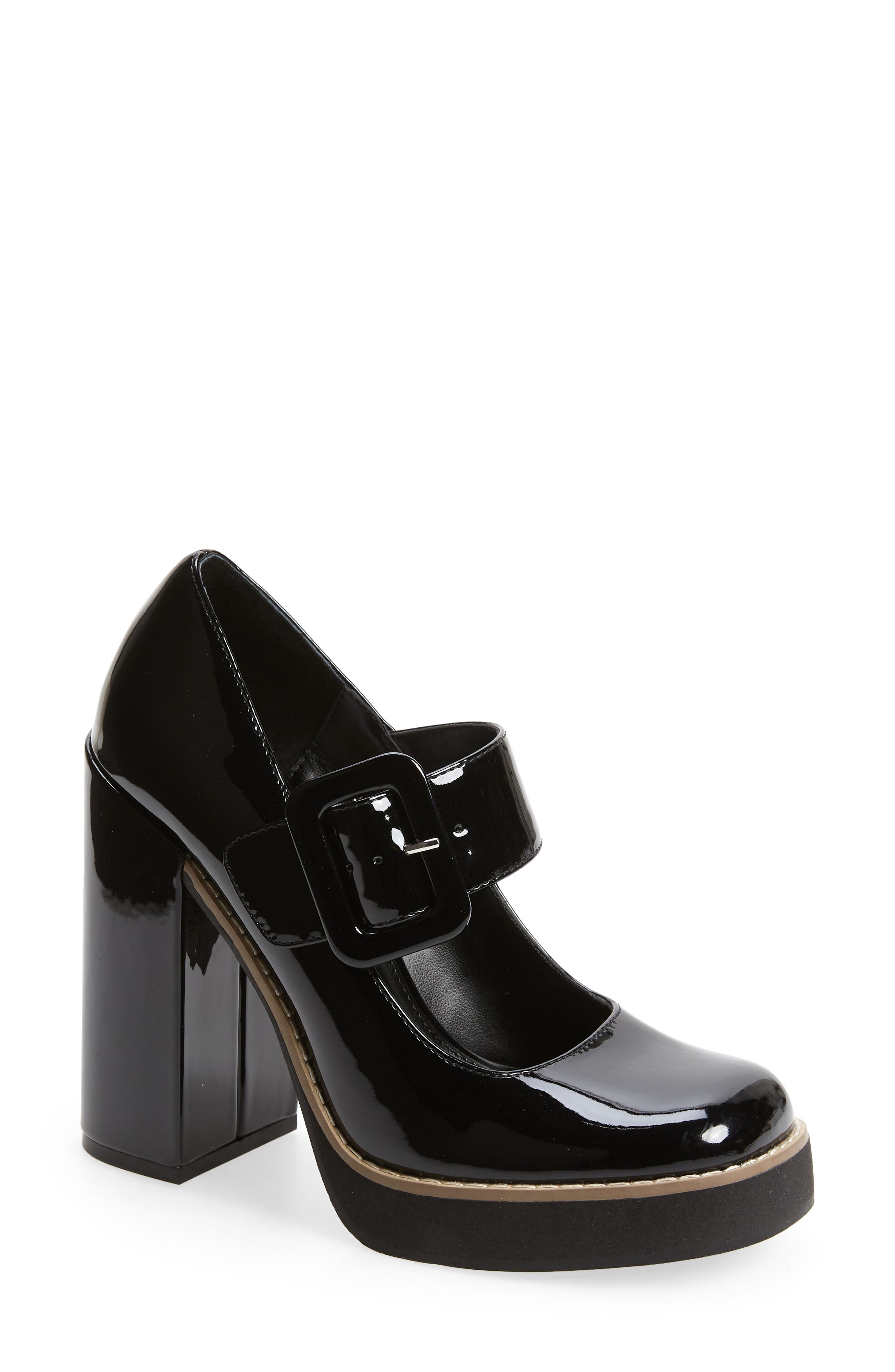 Tarrah Platform Mary Jane Pump, Main, color, BLACK PATENT