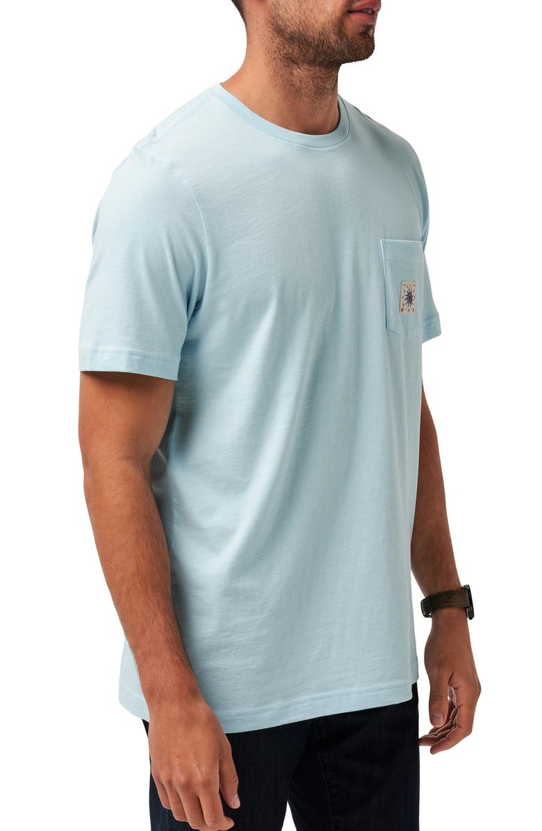 TravisMathew Euro Trip Pocket Graphic T-Shirt, Alternate, color, Cory Blue