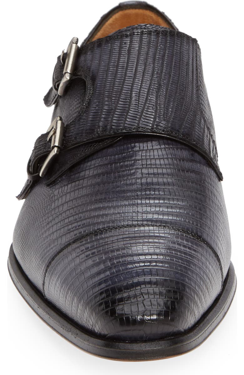 Mezlan Argentum Double Monk Strap Shoe, Alternate, color,