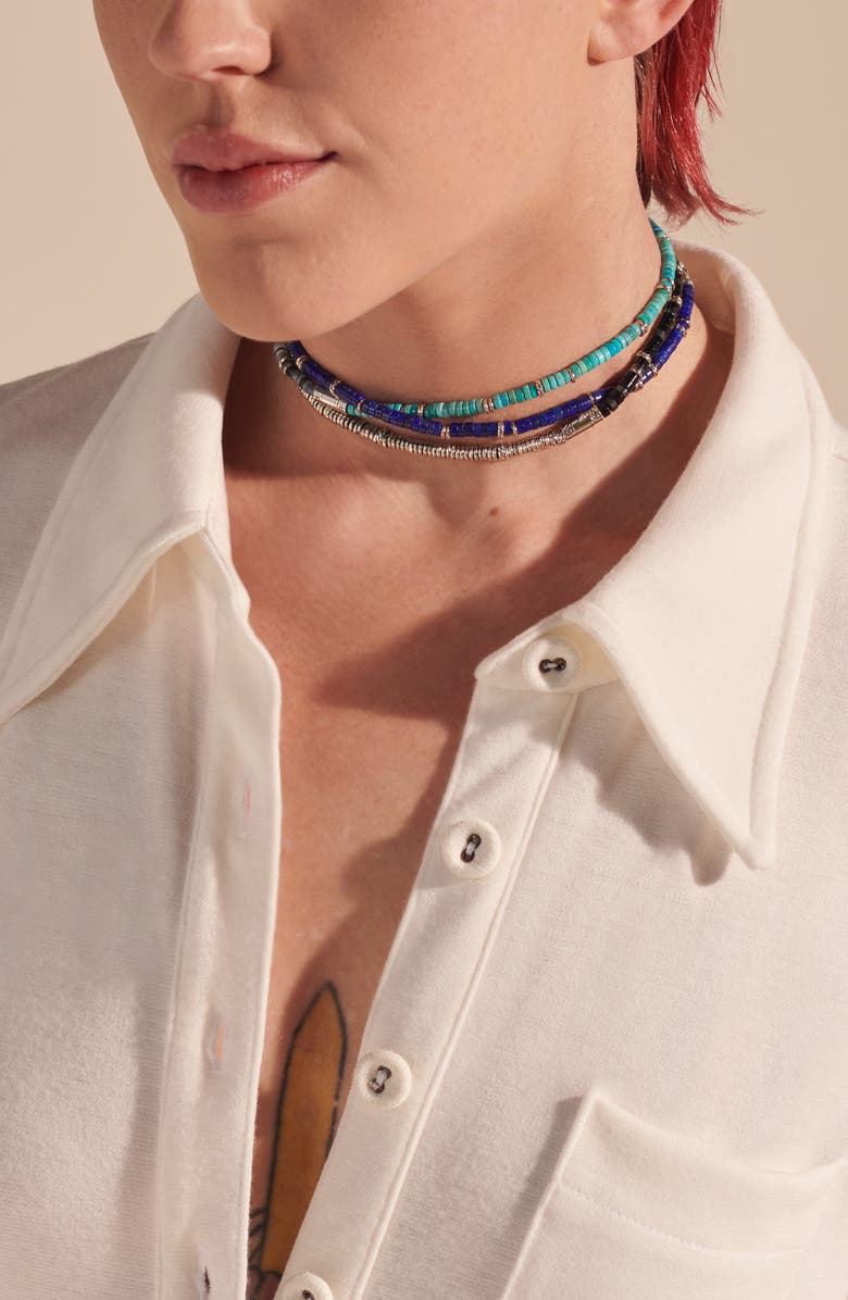 John Hardy Heishi Bracelet, Alternate, color, Turquoise